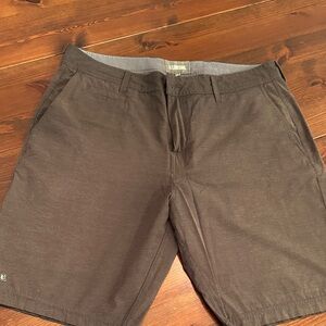 Linksoul Dark Brown Flat Front Shorts